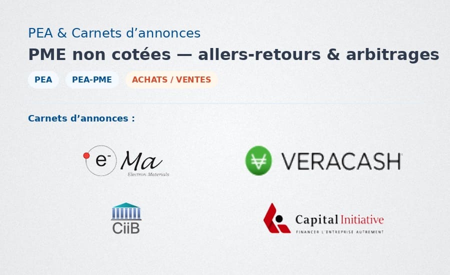 Exclusif : PEA sur le non coté — faites des allers-retours