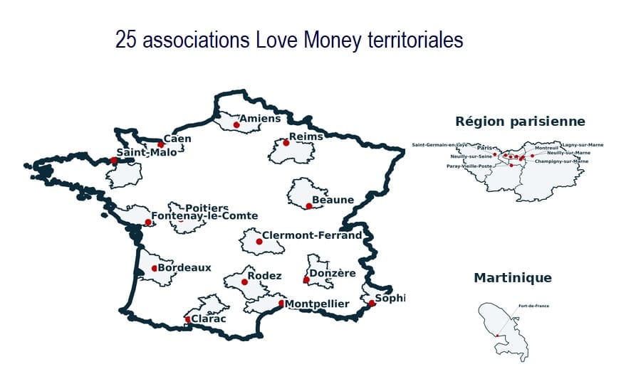 Liste des associations Love Money